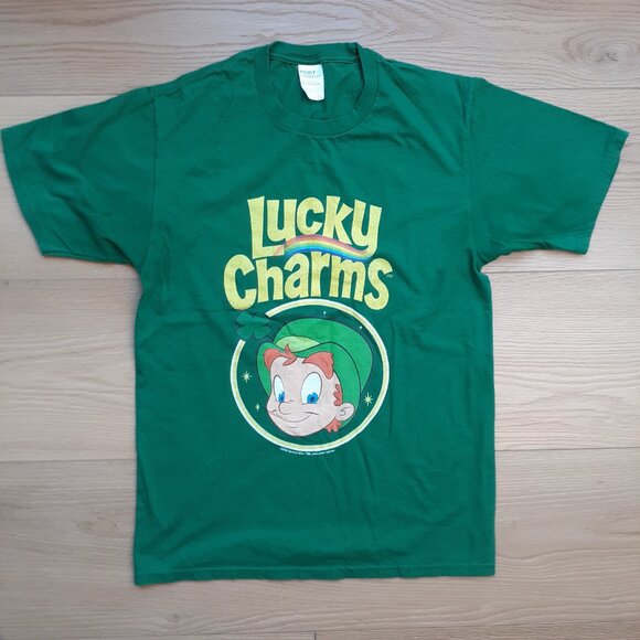 Lucky Charms Logo - New Small Green T-Shirt - Picture 4 of 4